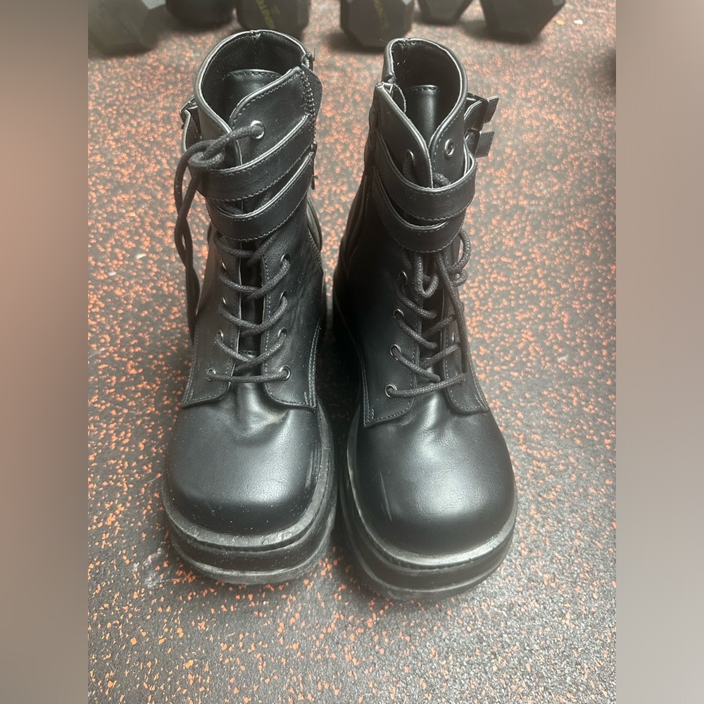 Demonia - Shaker 52 - Black Vegan Leather